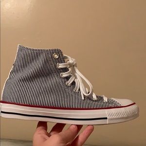 converse all star striped high tops
